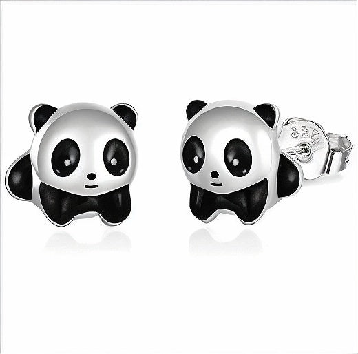 Panda Oorbellen