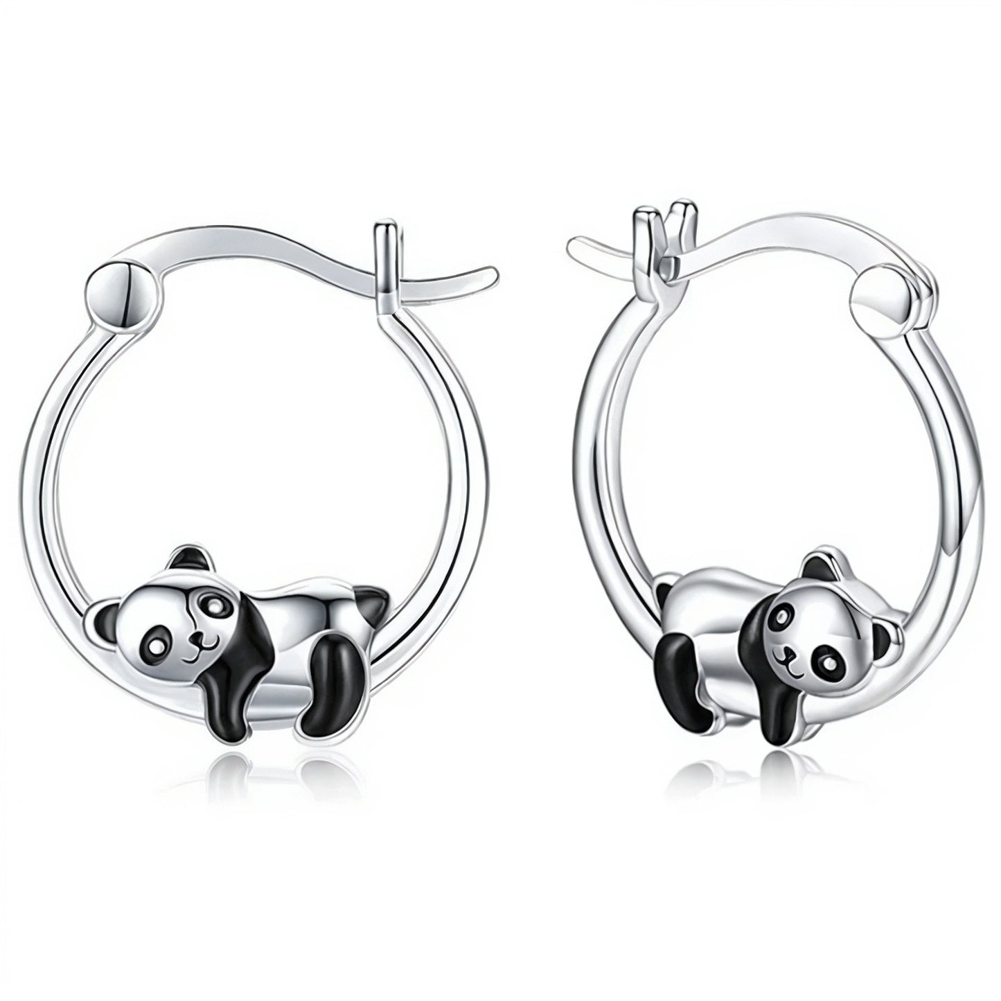 Panda Oorbellen